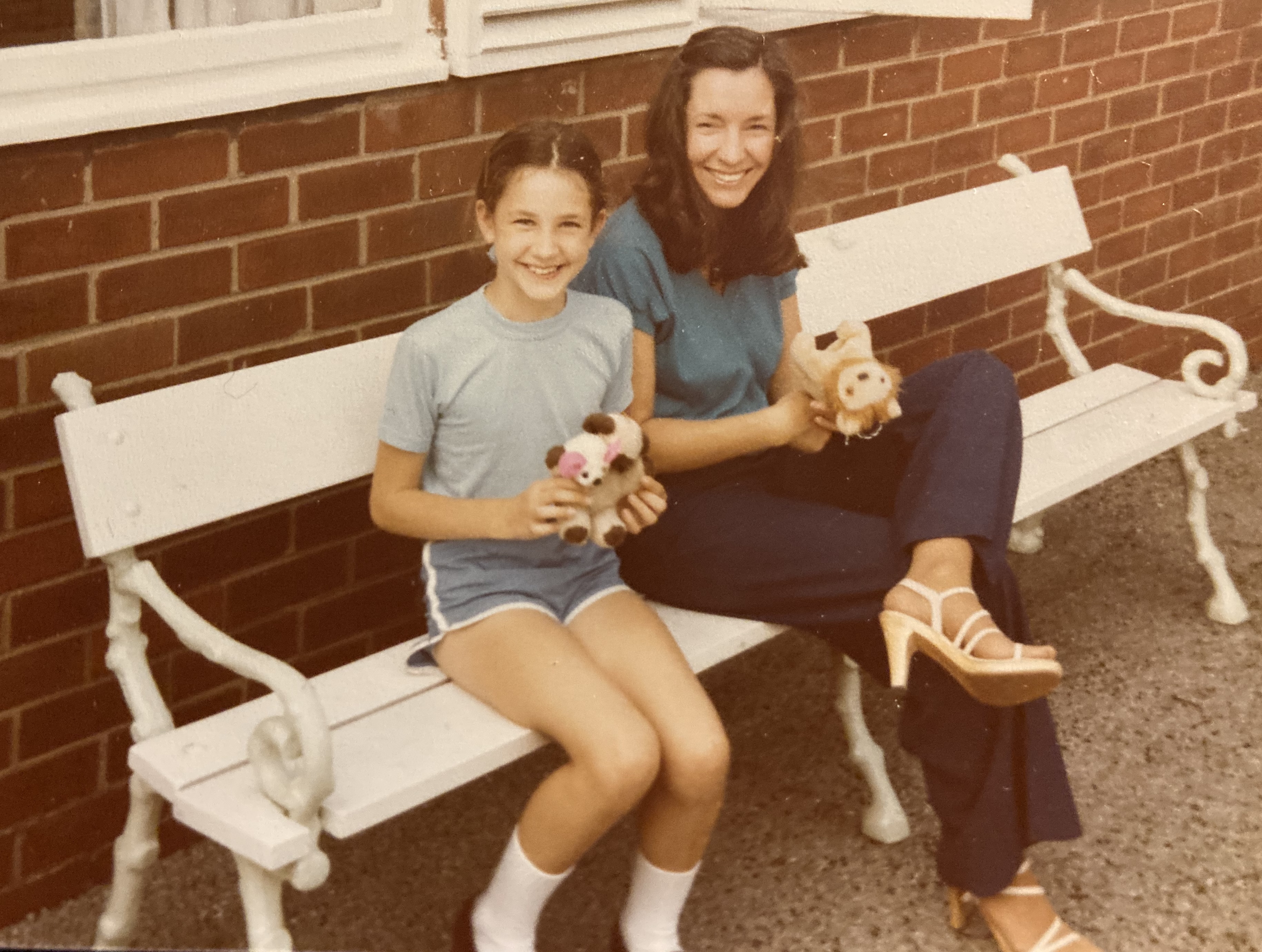 Caia and June in England, 1979