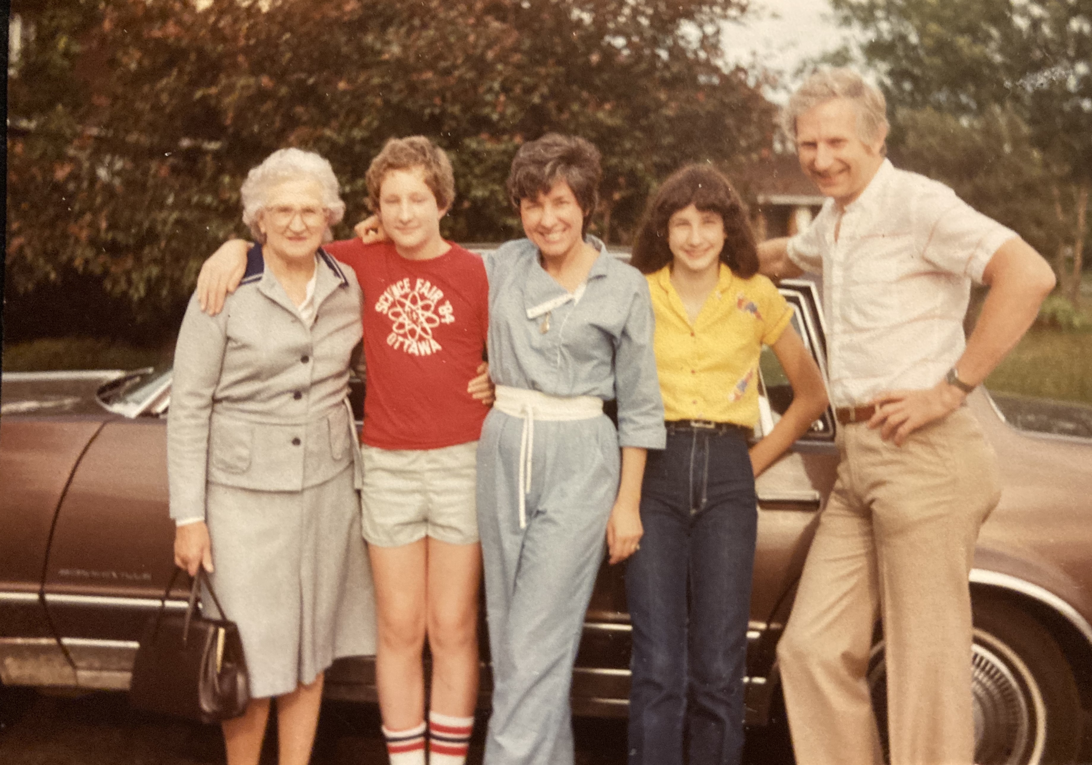 Constance Mary, Sean, June, Caia, Dave, 1984