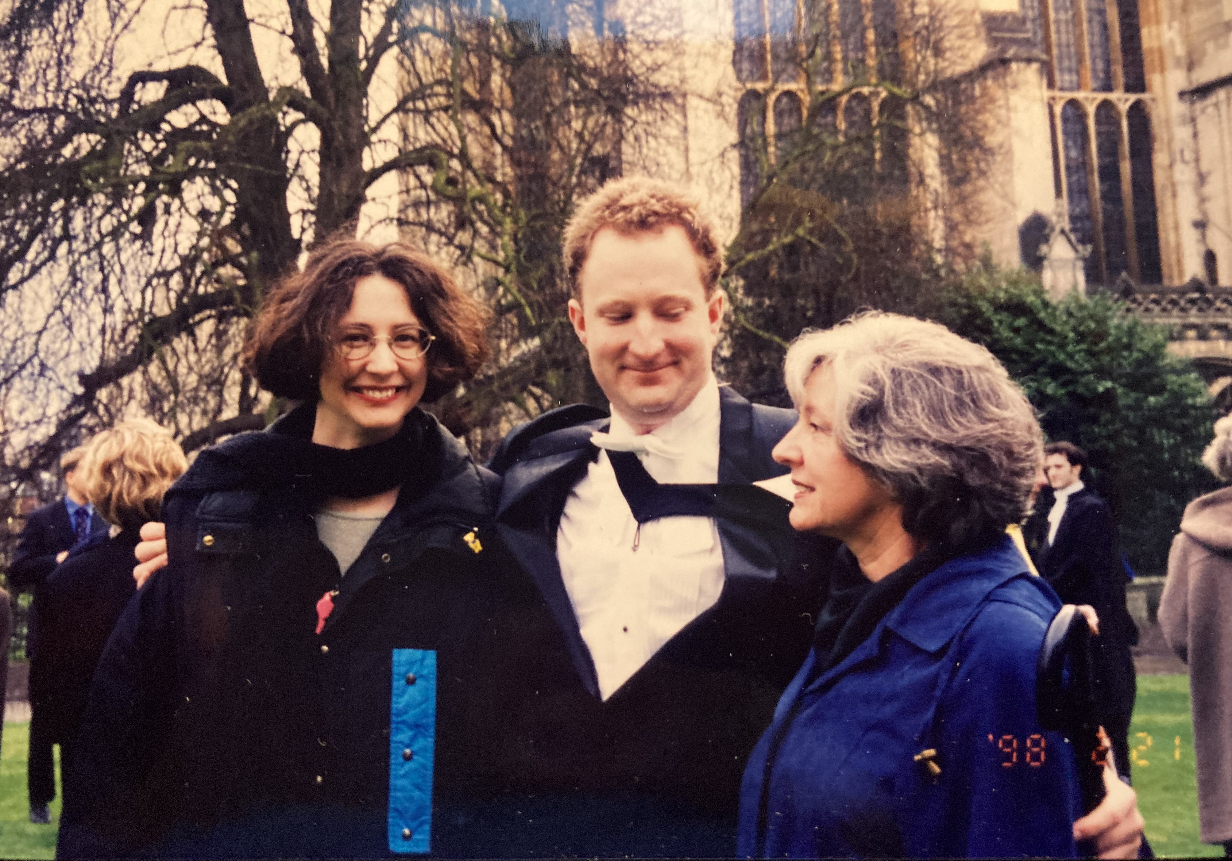 Caia, Sean and June at Sean's graduation, 1998