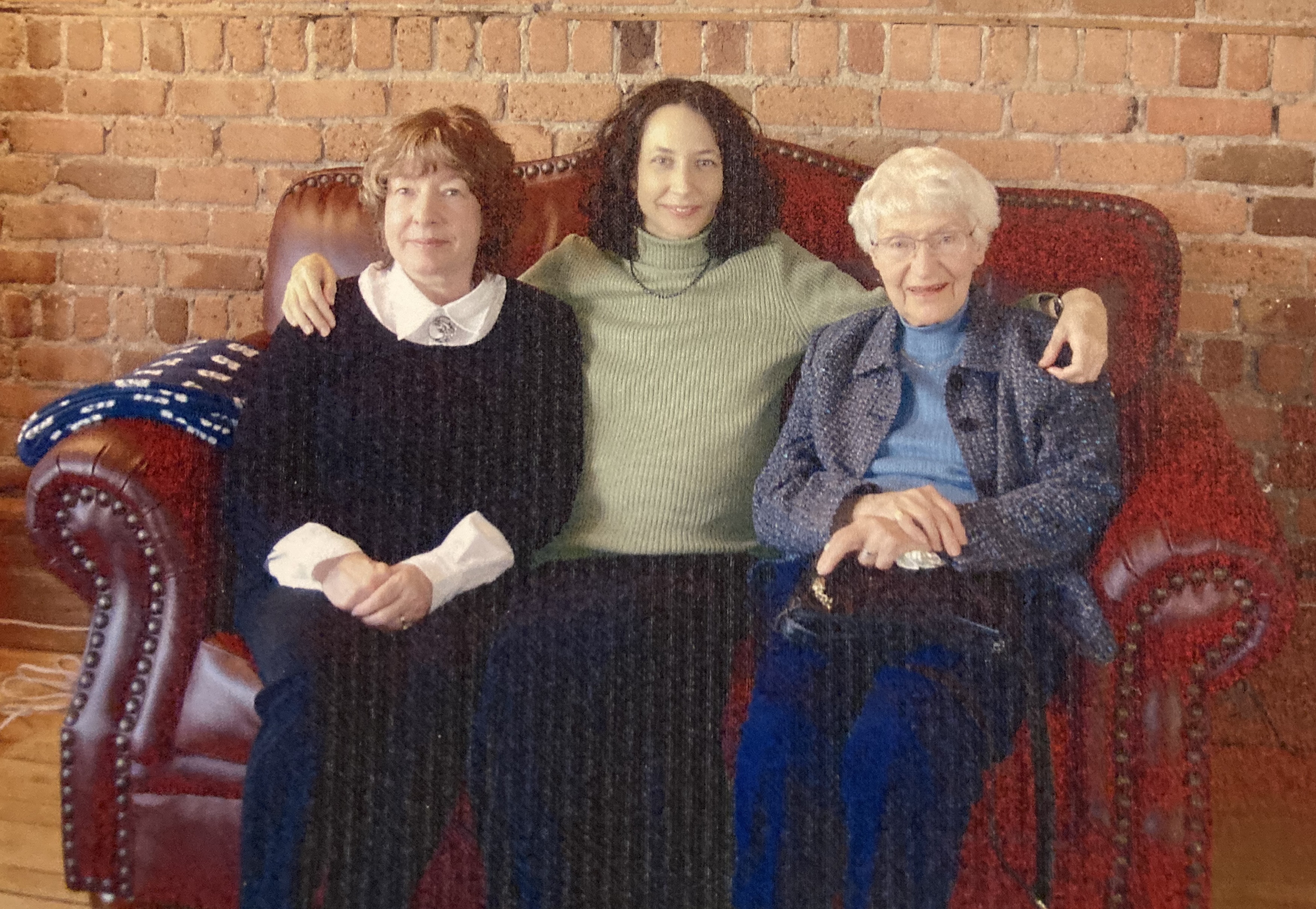June, Caia and Lilian at Caia's in Montreal, 2005