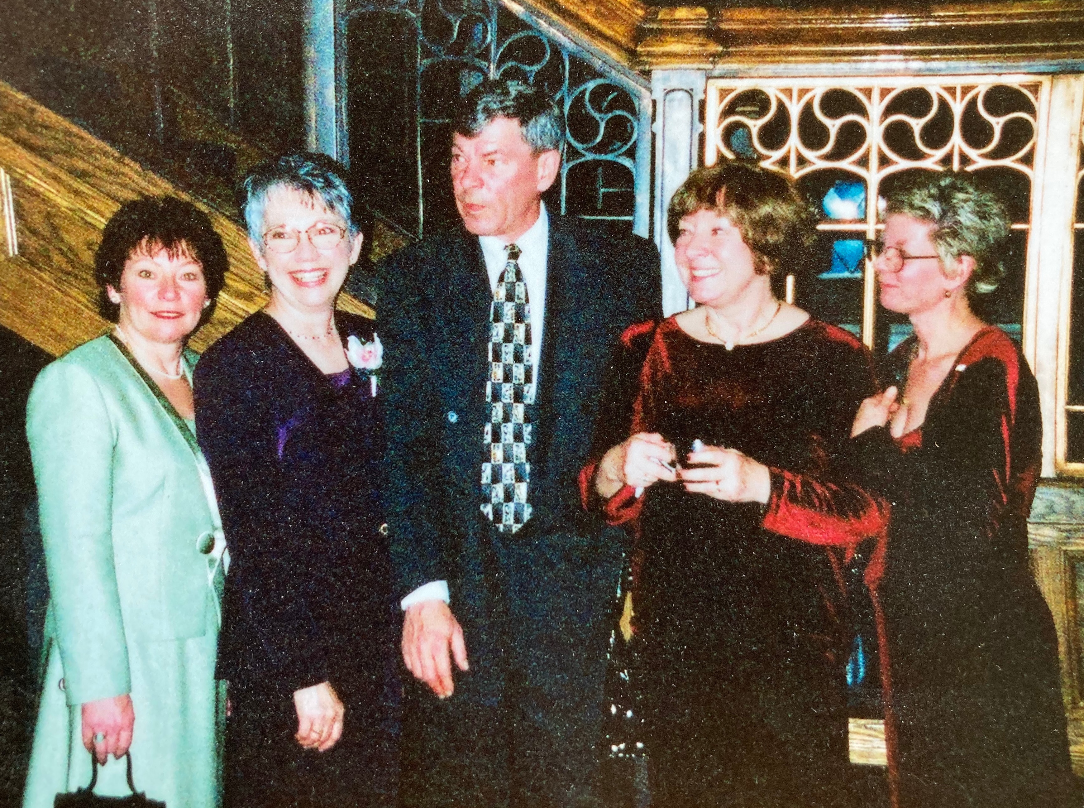 Rose, Misi, Ed, June and Susan, at Darryl's wedding, 2001