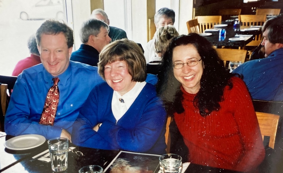 Sean, June and Caia at Lilian's 90th birthday lunch, January 2003